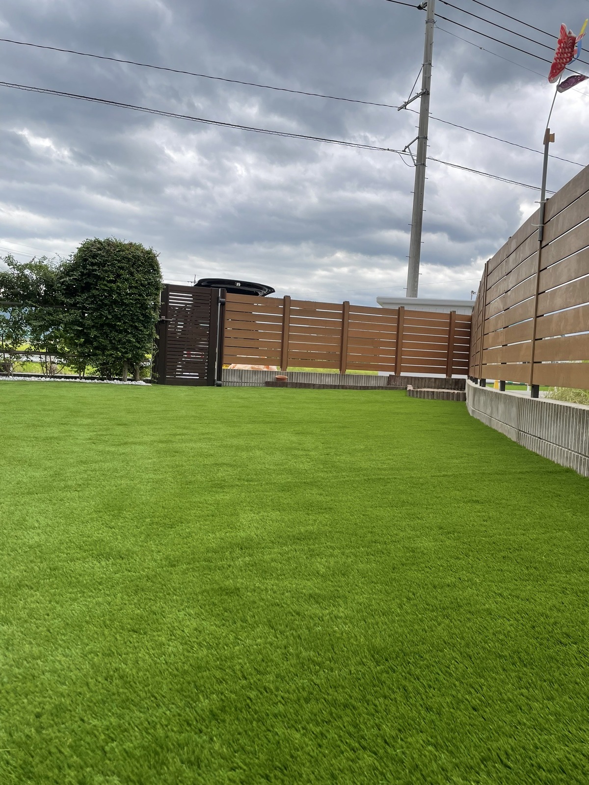 H様邸 お庭人工芝施工